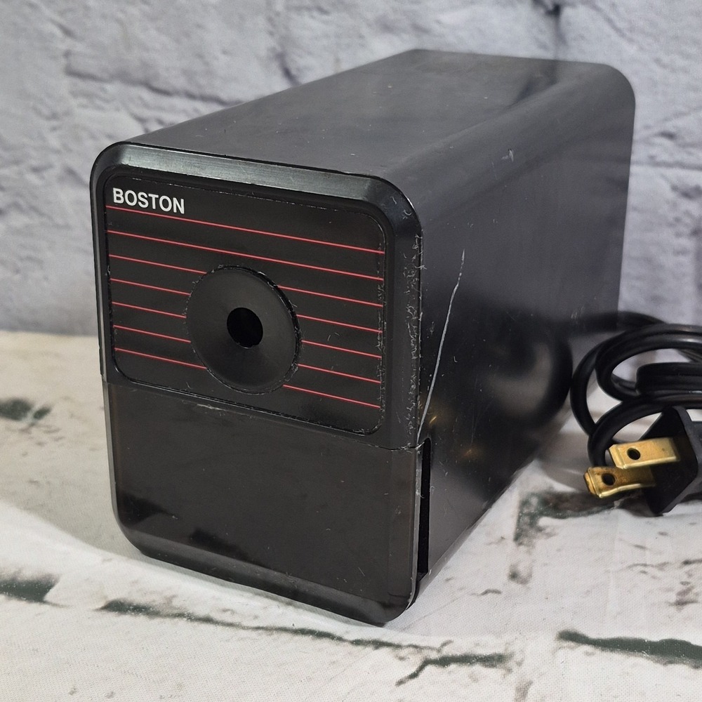 Boston‎ Electric Pencil Sharpener Model 18 Desktop Cord 296A Red Black